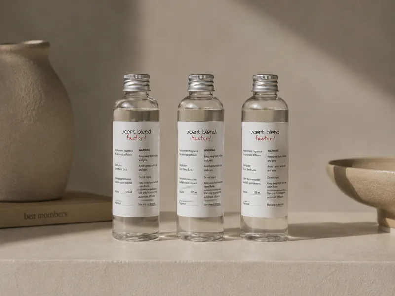 Three 125 ml Scent Blend fragrance refill bottles